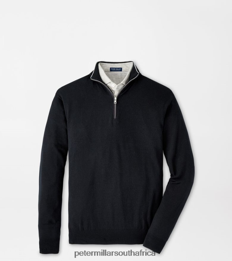 Black Men Peter Millar Excursionist Flex Quarter-Zip Apparel B62P4F581