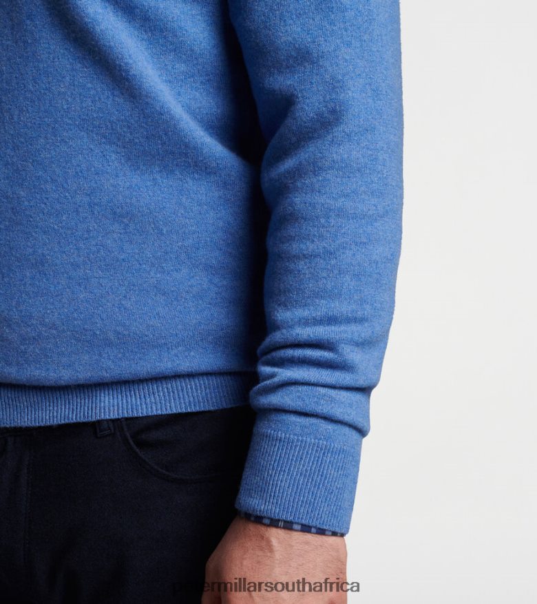 Blue Men Peter Millar Artisan Crafted Cashmere Flex Quarter-Zip Apparel B62P4F521