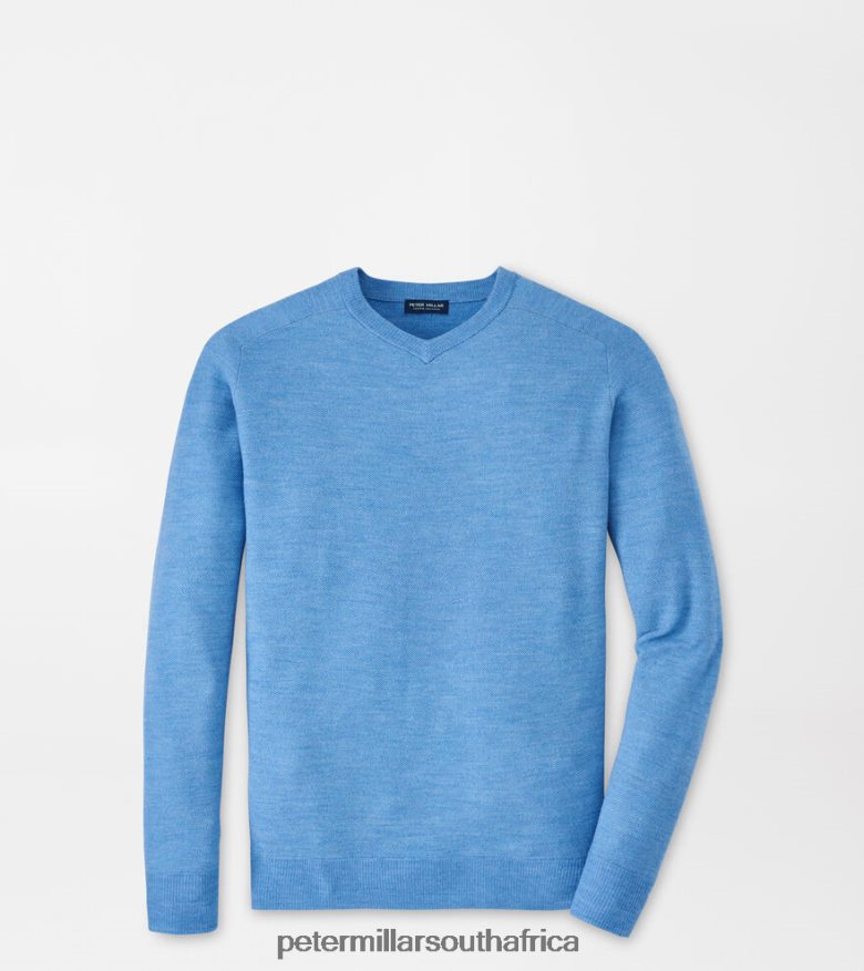 Blue Men Peter Millar Dover High V-Neck Apparel B62P4F528