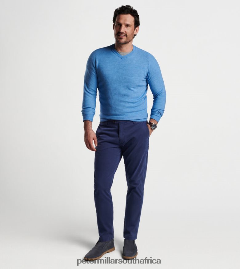 Blue Men Peter Millar Dover High V-Neck Apparel B62P4F528