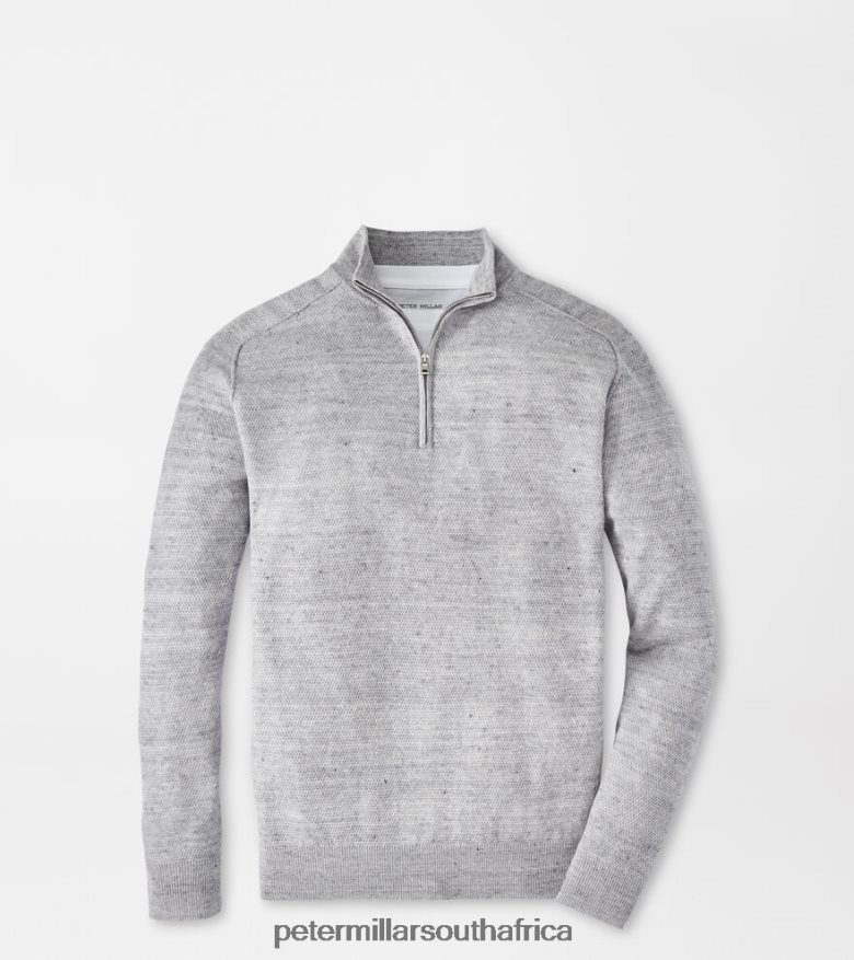 British Grey Men Peter Millar Rockport Quarter-Zip Sweater Apparel B62P4F638
