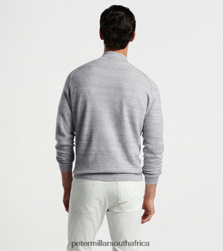 British Grey Men Peter Millar Rockport Quarter-Zip Sweater Apparel B62P4F638