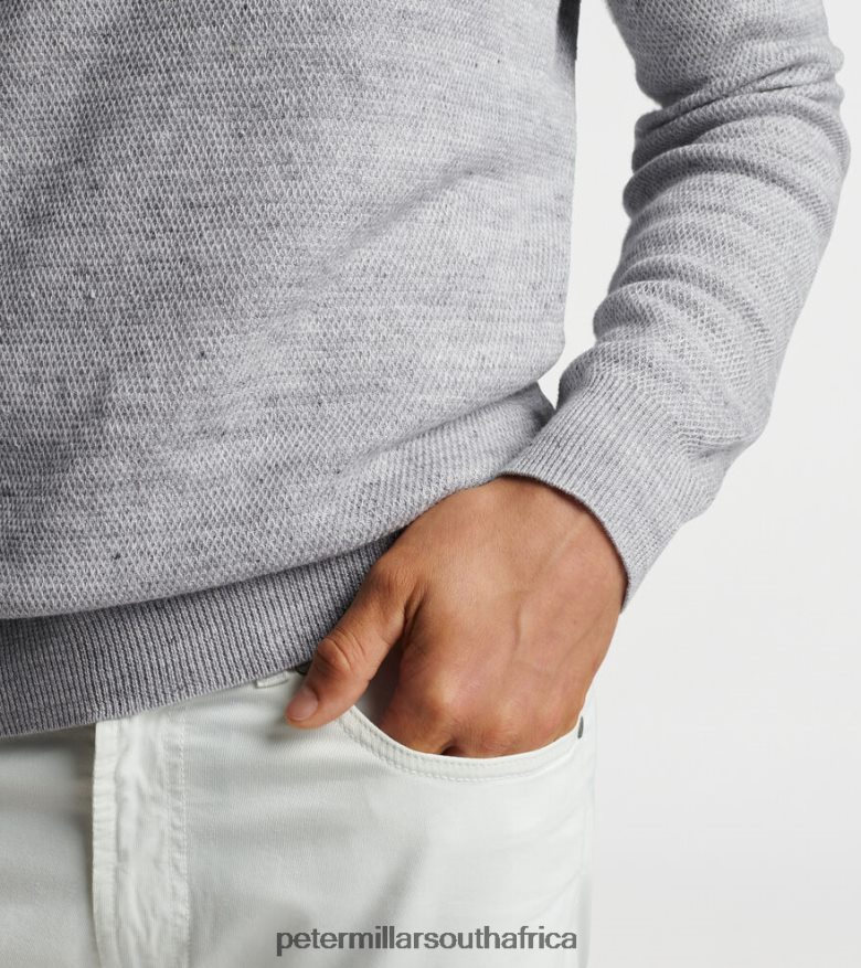 British Grey Men Peter Millar Rockport Quarter-Zip Sweater Apparel B62P4F638