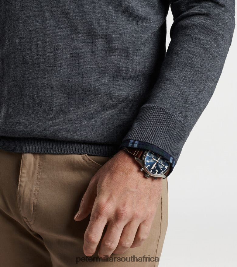 Charcoal Men Peter Millar Autumn Crest Quarter-Zip Apparel B62P4F509