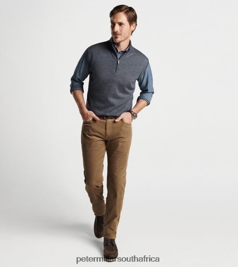 Charcoal Men Peter Millar Autumn Crest Quarter-Zip Vest Apparel B62P4F538