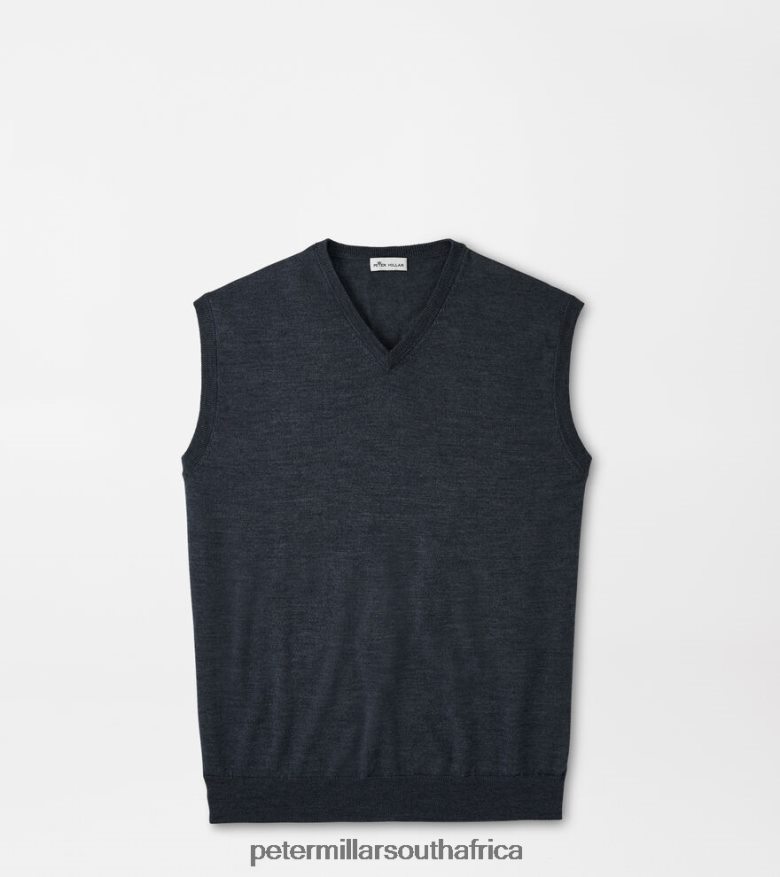 Charcoal Men Peter Millar Autumn Crest V-Neck Vest Apparel B62P4F542