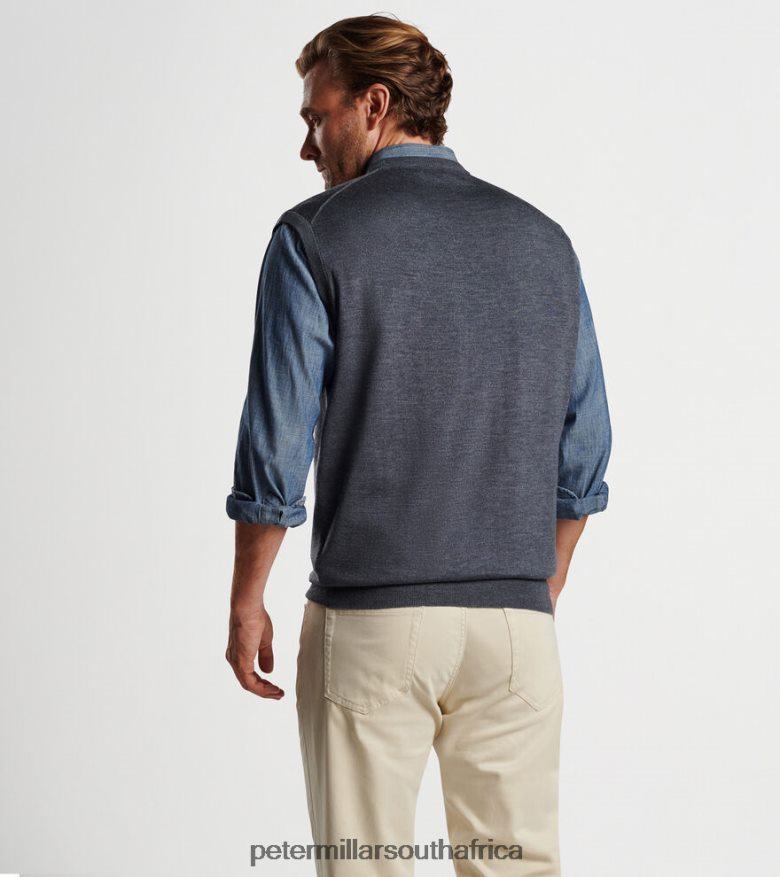 Charcoal Men Peter Millar Autumn Crest V-Neck Vest Apparel B62P4F542