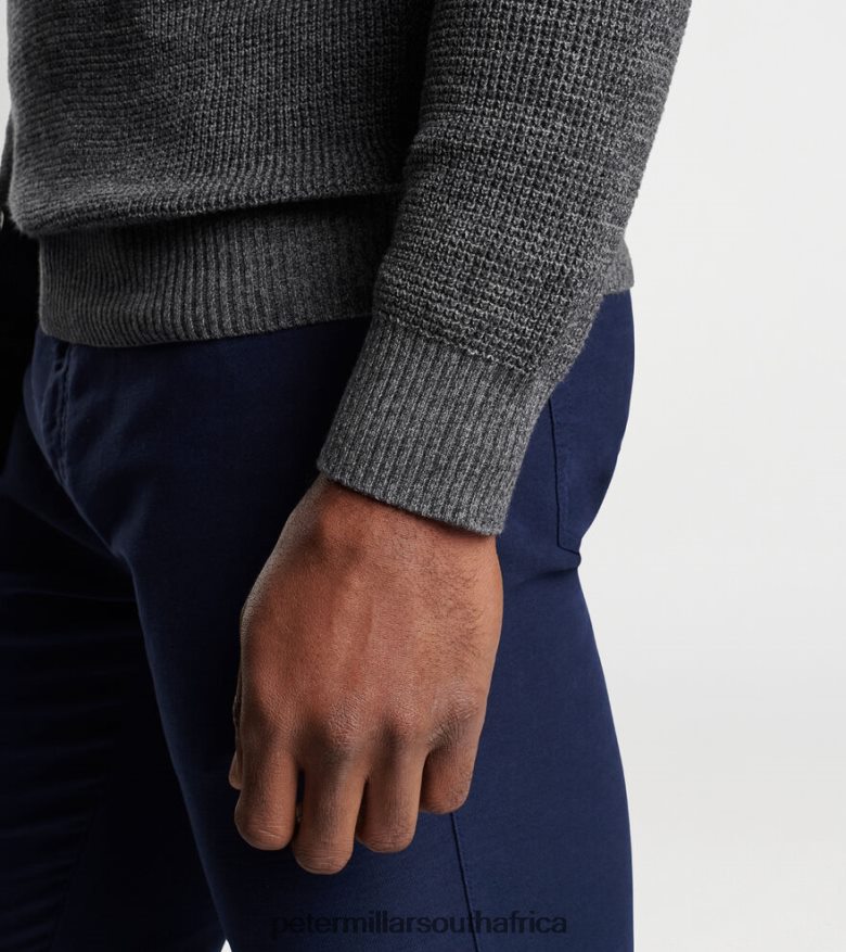 Charcoal Men Peter Millar Kitts Twisted Quarter-Zip Apparel B62P4F529