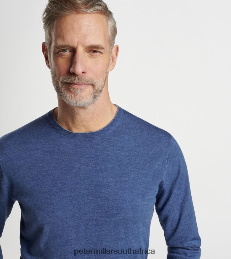 Cottage Blue Men Peter Millar Excursionist Flex Crew Apparel B62P4F578