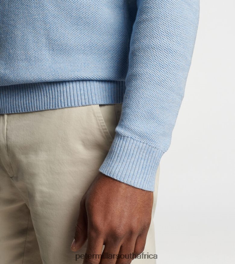 Cottage Blue Men Peter Millar Nevis Twisted Quarter-Zip Apparel B62P4F564