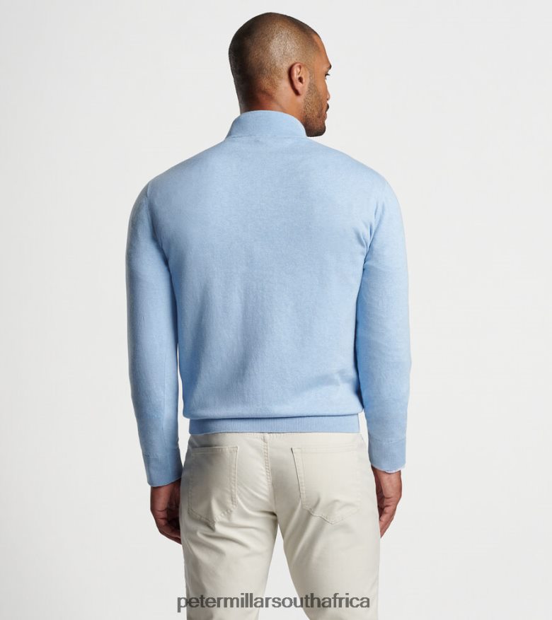 Cottage Blue Men Peter Millar Whitaker Quarter-Zip Sweater Apparel B62P4F595