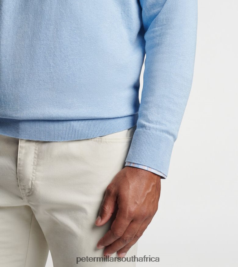 Cottage Blue Men Peter Millar Whitaker Quarter-Zip Sweater Apparel B62P4F595