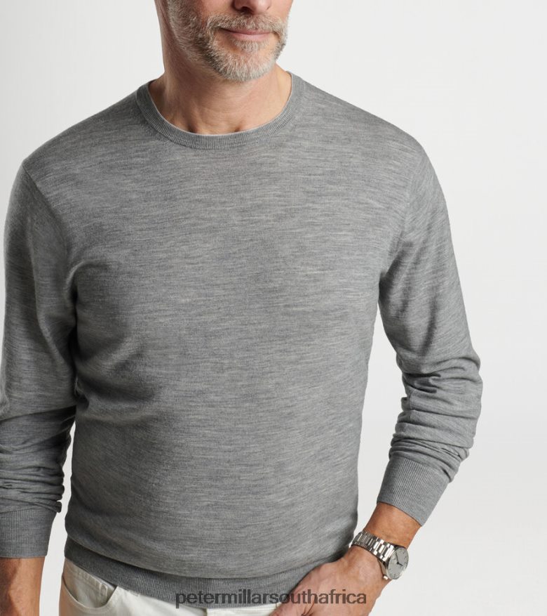 Gale Grey Men Peter Millar Excursionist Flex Crew Apparel B62P4F576