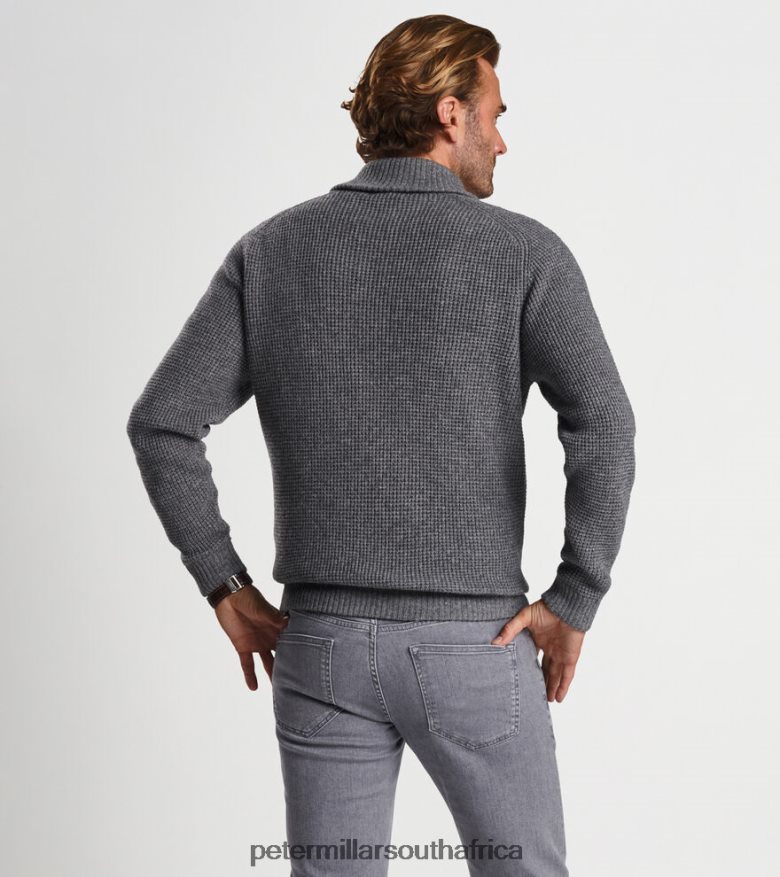 Gale Grey Men Peter Millar Miland Popover Shawl Apparel B62P4F606