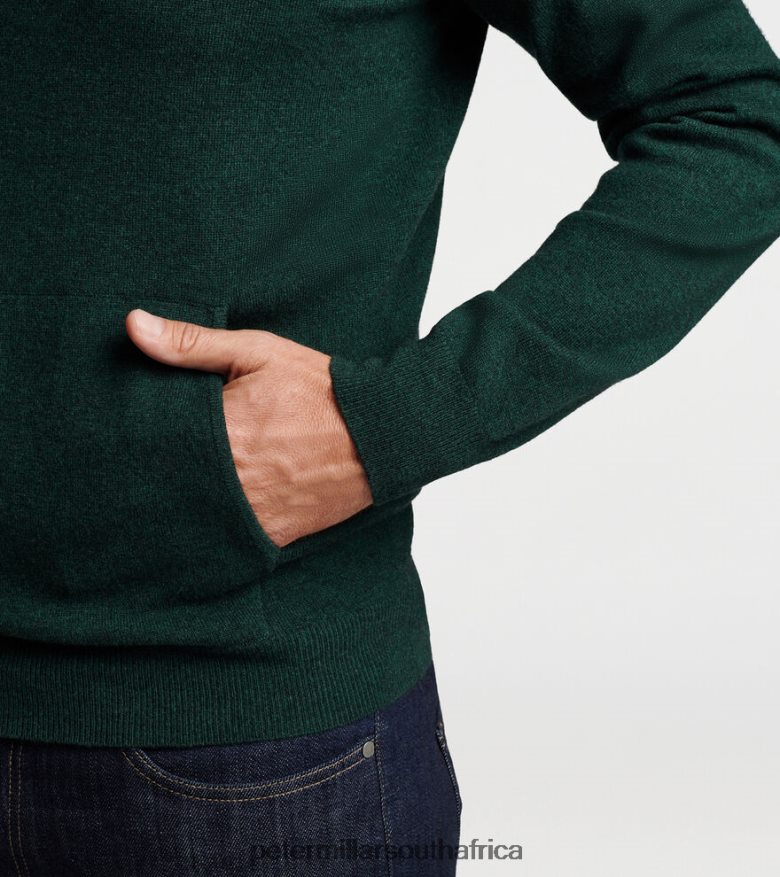 Green Men Peter Millar Conway Wool Cashmere Popover Hoodie Apparel B62P4F547