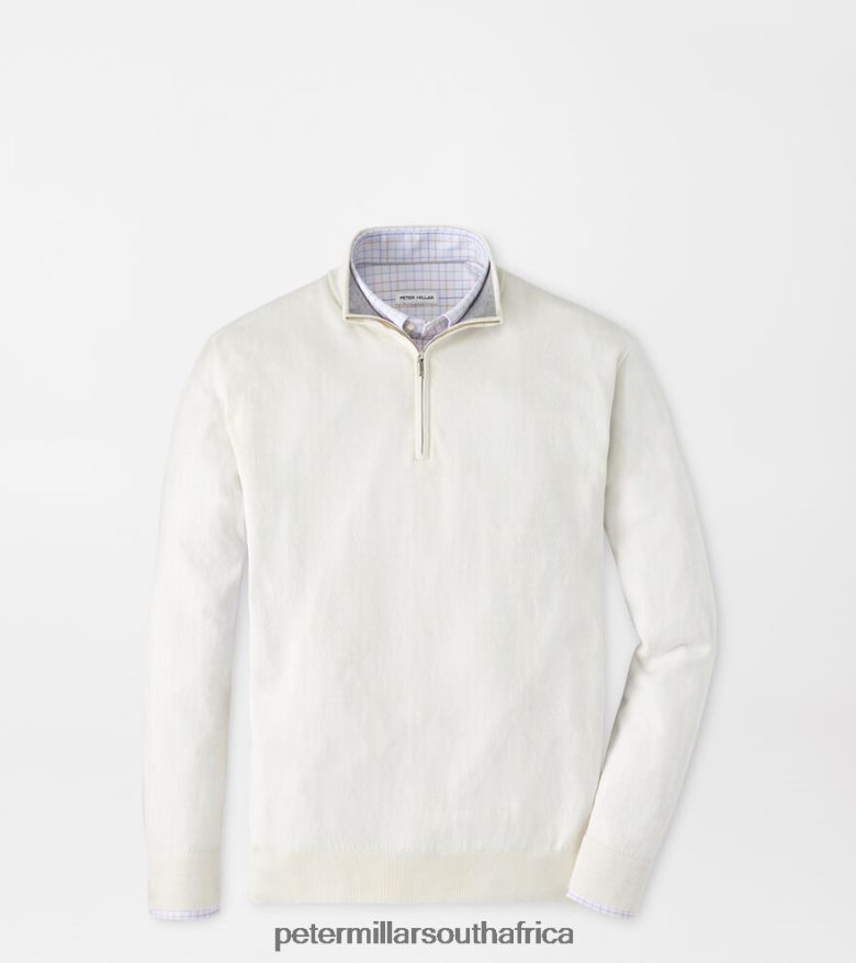 Ivory Men Peter Millar Whitaker Quarter-Zip Sweater Apparel B62P4F599