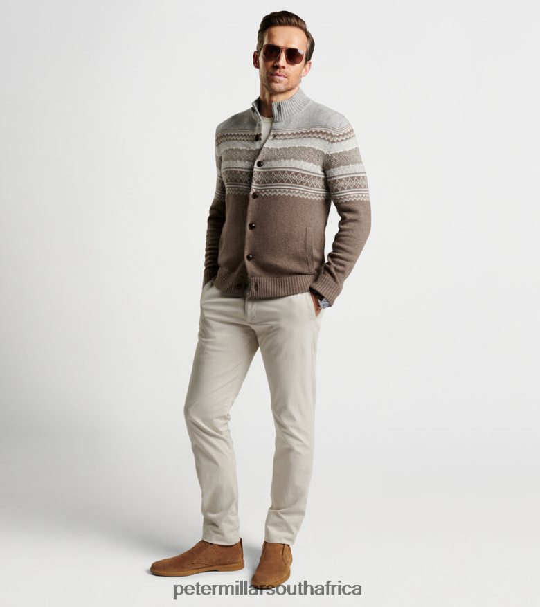 Jute Men Peter Millar Brunhall Full-Button Fair Isle Cardigan Apparel B62P4F612
