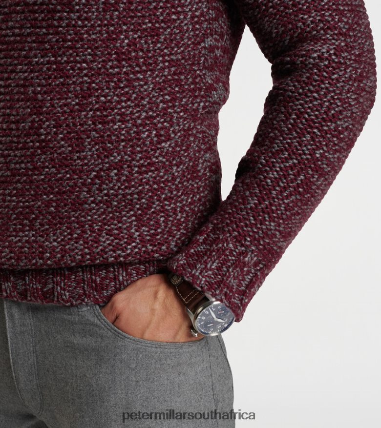 Merlot Men Peter Millar Endless Horizon Cashmere Crew Apparel B62P4F619