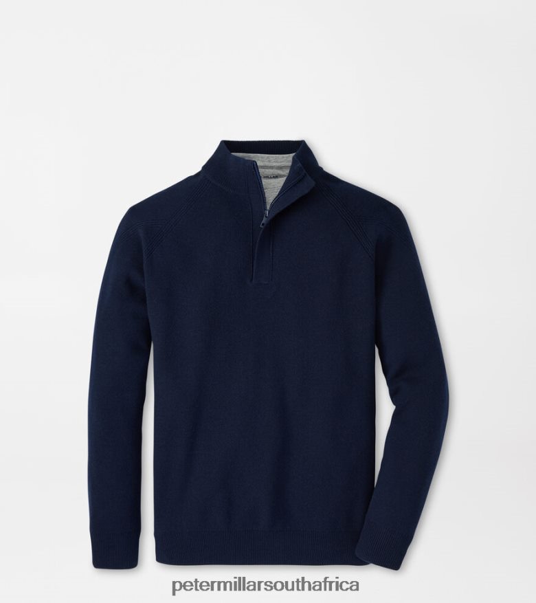 Navy Men Peter Millar Alpine Quarter-Zip Apparel B62P4F604