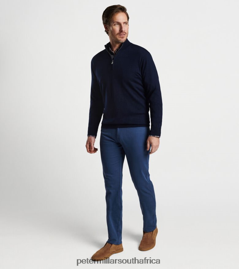 Navy Men Peter Millar Autumn Crest Quarter-Zip Apparel B62P4F510