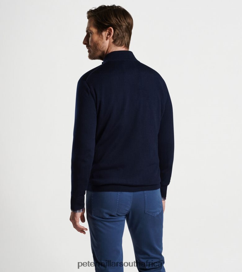 Navy Men Peter Millar Autumn Crest Quarter-Zip Apparel B62P4F510