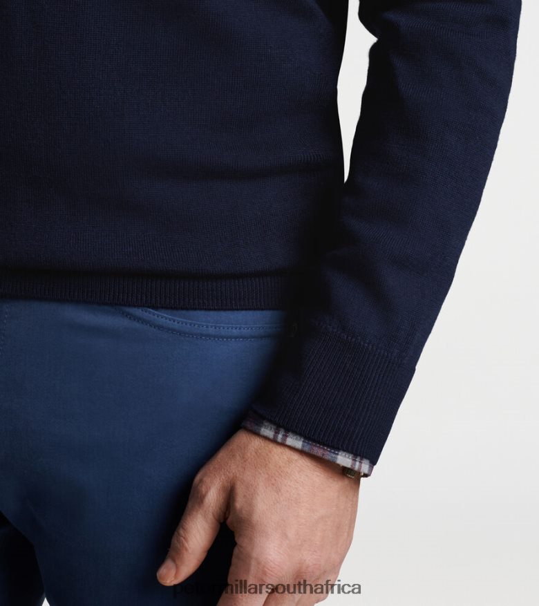 Navy Men Peter Millar Autumn Crest Quarter-Zip Apparel B62P4F510