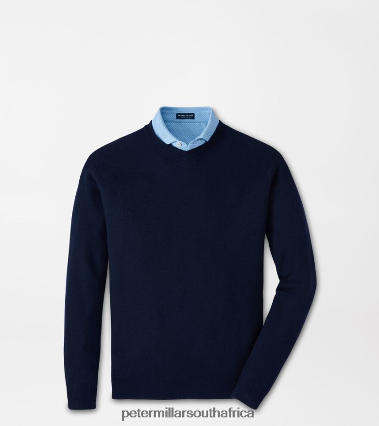 Navy Men Peter Millar Dover High V-Neck Apparel B62P4F527