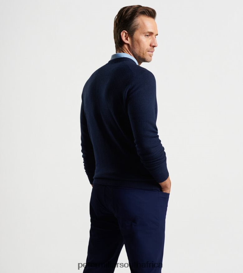 Navy Men Peter Millar Dover High V-Neck Apparel B62P4F527