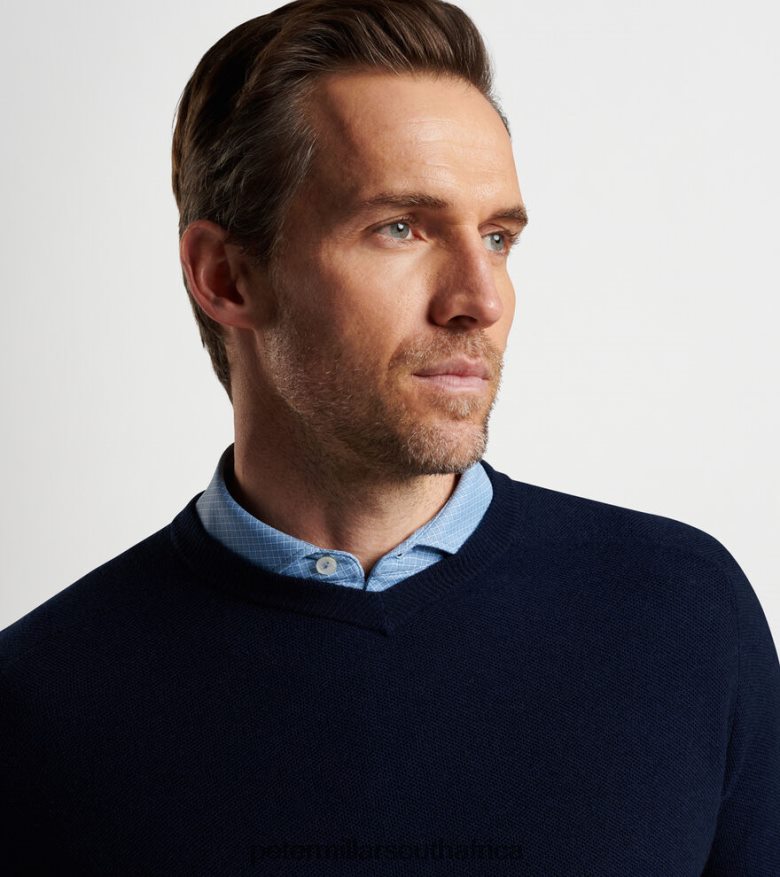 Navy Men Peter Millar Dover High V-Neck Apparel B62P4F527