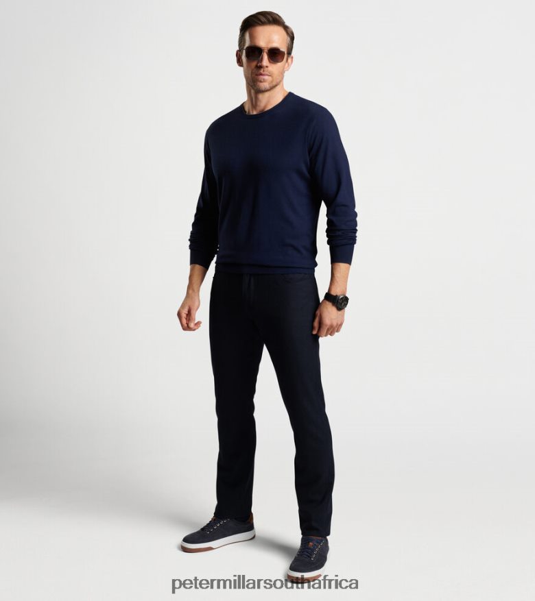 Navy Men Peter Millar Excursionist Flex Crew Apparel B62P4F575