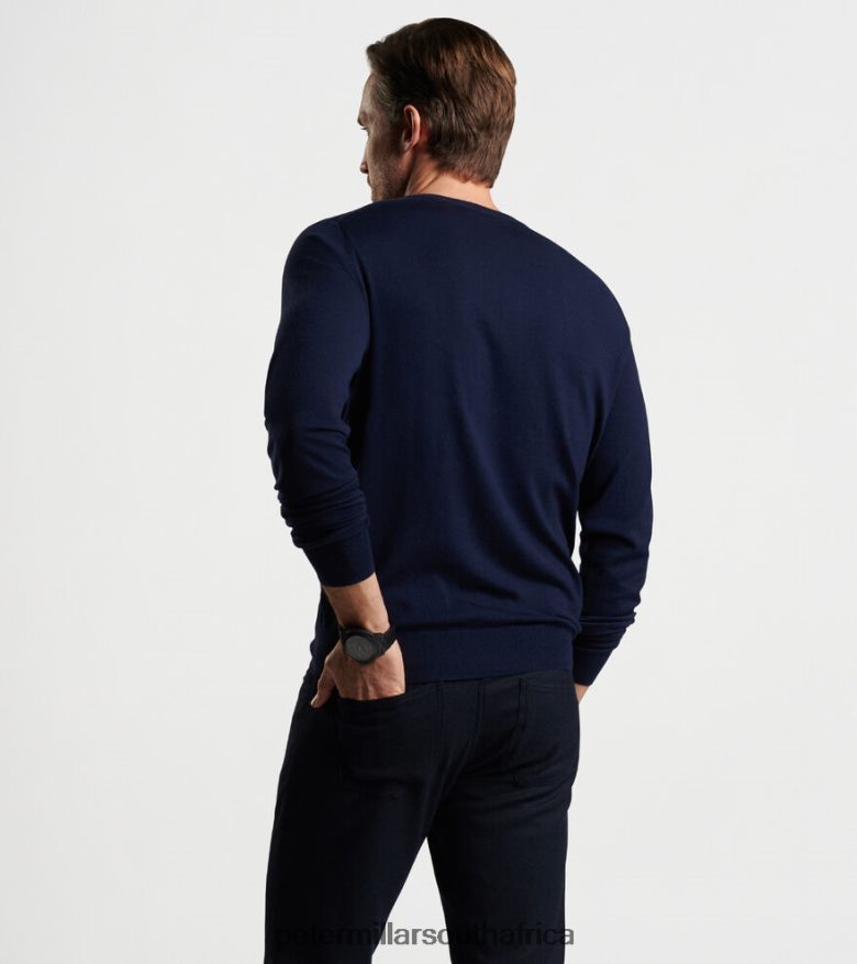 Navy Men Peter Millar Excursionist Flex Crew Apparel B62P4F575