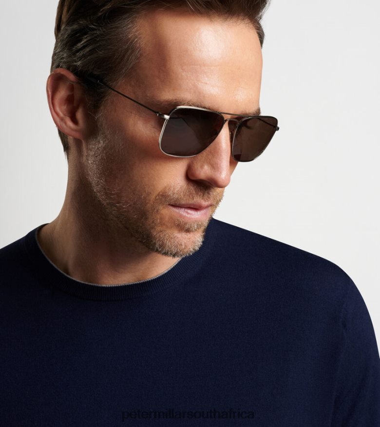 Navy Men Peter Millar Excursionist Flex Crew Apparel B62P4F575