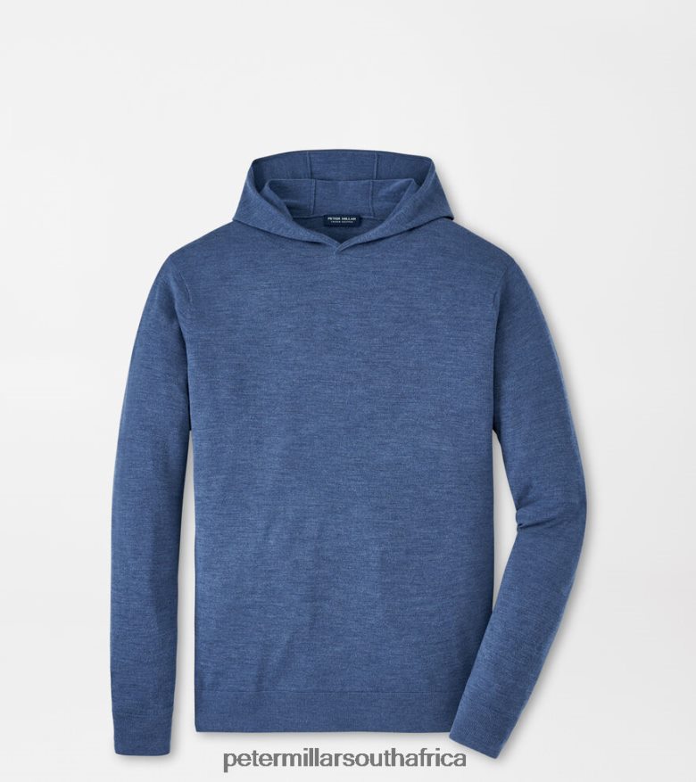 Navy Men Peter Millar Excursionist Flex Popover Hoodie Apparel B62P4F562