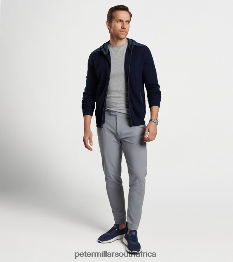 Navy Men Peter Millar Holdridge Hybrid Full-Zip Cardigan Apparel B62P4F614