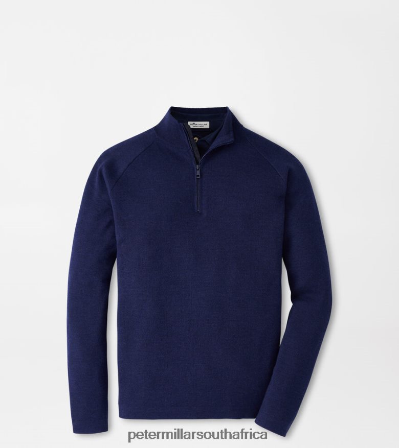 Navy Men Peter Millar Holmes Quarter-Zip Sweater Apparel B62P4F629