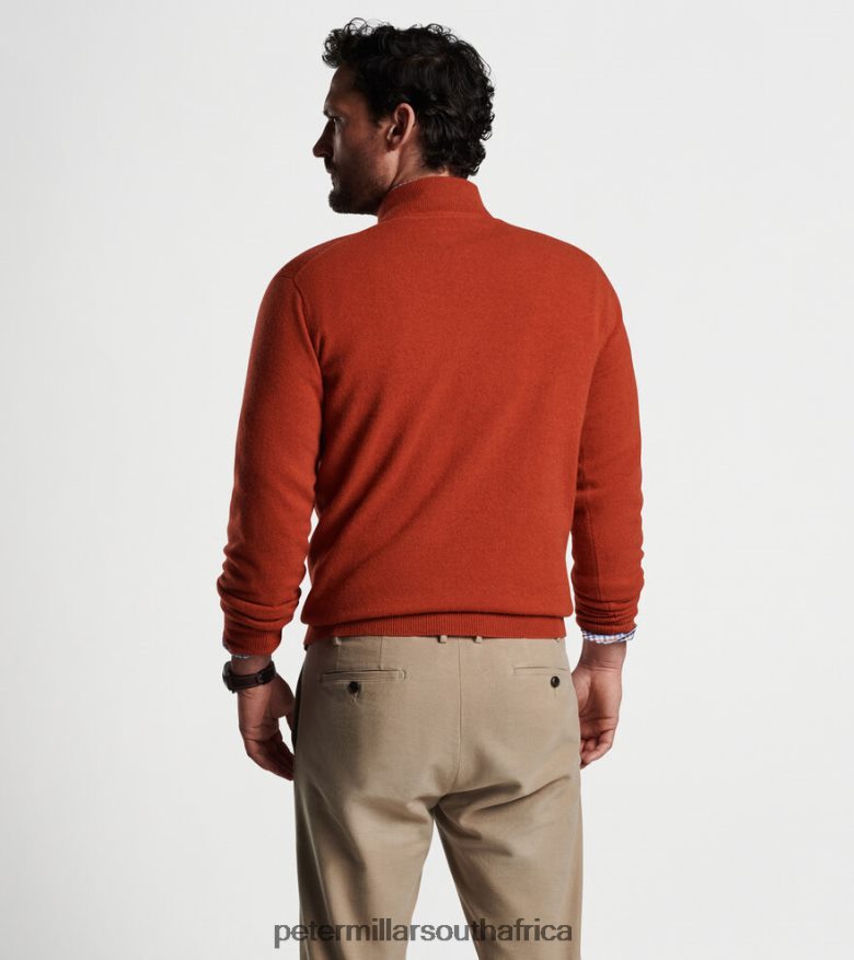 Red Men Peter Millar Artisan Crafted Cashmere Flex Quarter-Zip Apparel B62P4F520