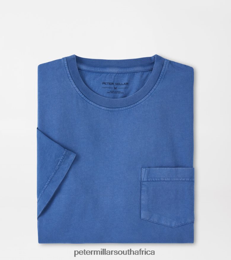 Blue Men Peter Millar Lava Wash Pocket Tee Apparel B62P4F818