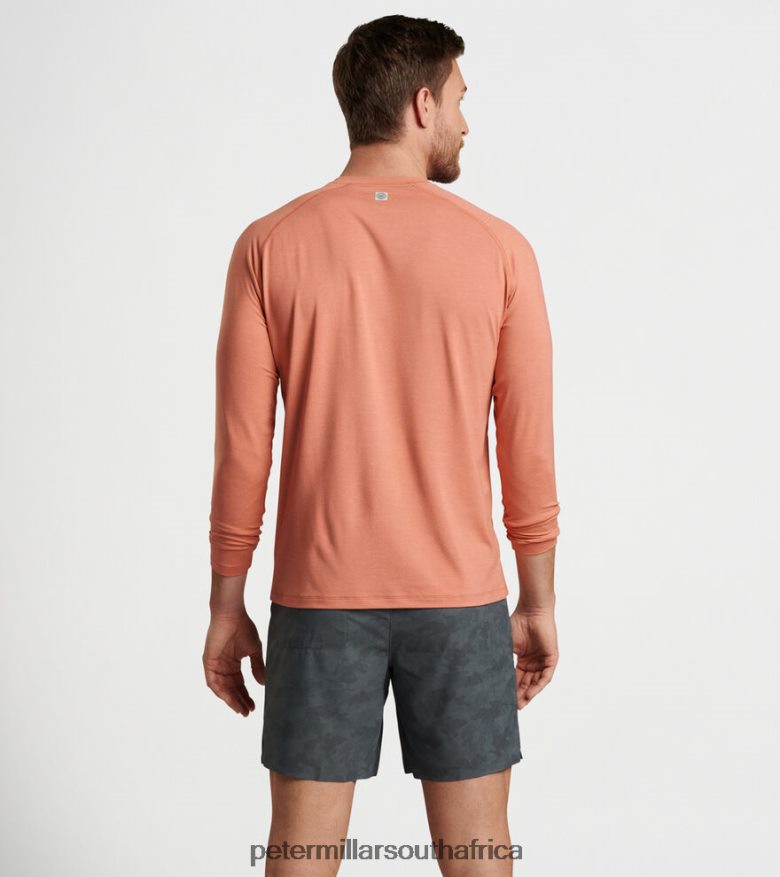 Grey Men Peter Millar Aurora Performance Long-Sleeve T-Shirt Apparel B62P4F814