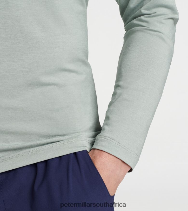 Grey Men Peter Millar Aurora Performance Long-Sleeve T-Shirt Apparel B62P4F815