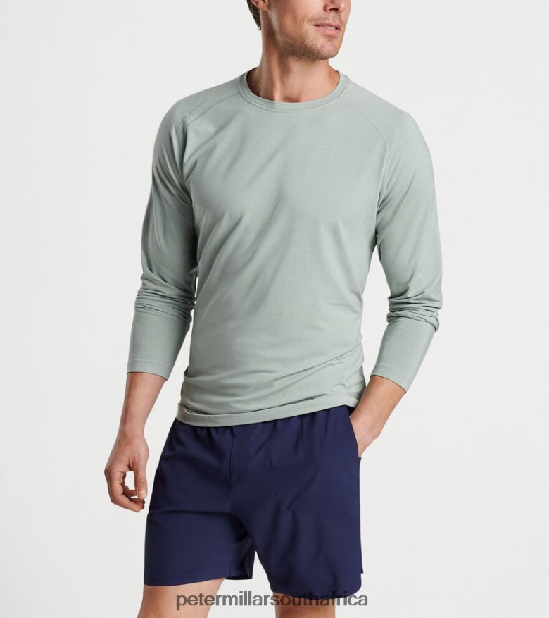 Grey Men Peter Millar Aurora Performance Long-Sleeve T-Shirt Apparel B62P4F815