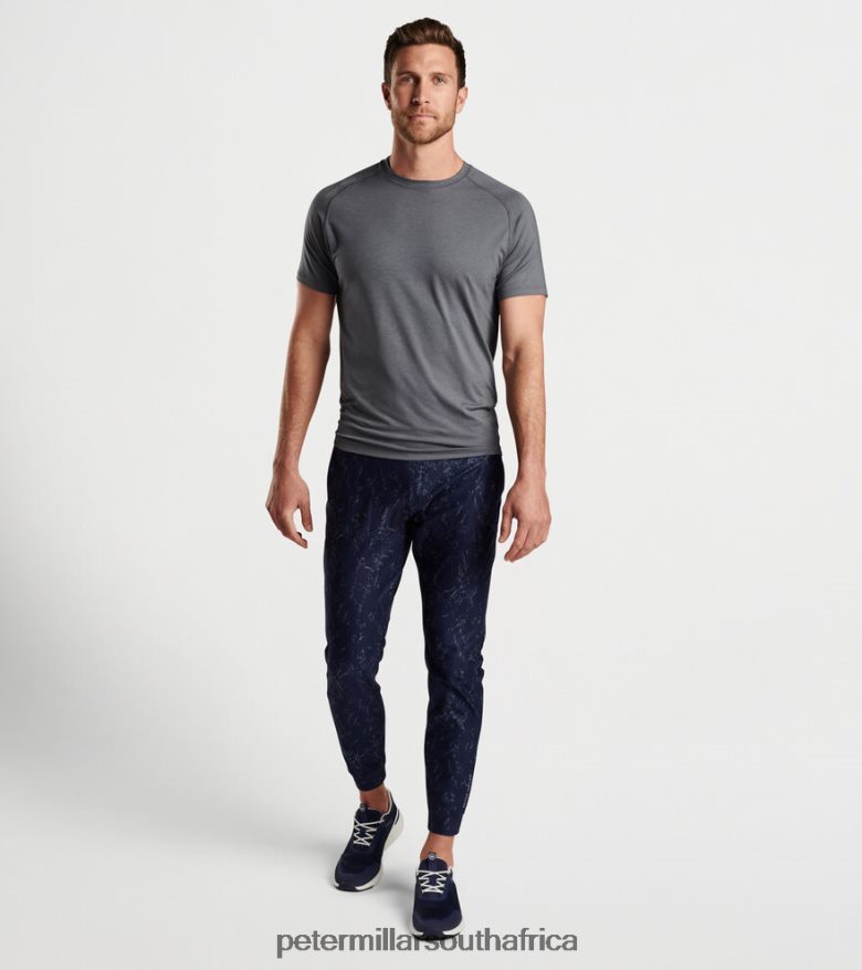 Grey Men Peter Millar Aurora Performance T-Shirt Apparel B62P4F804