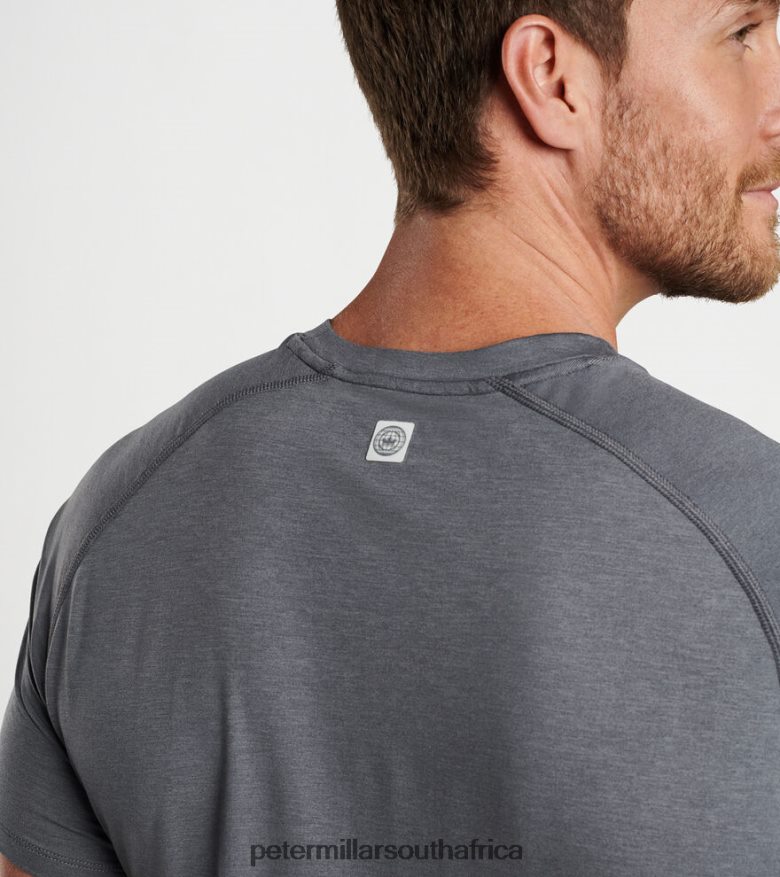 Grey Men Peter Millar Aurora Performance T-Shirt Apparel B62P4F804
