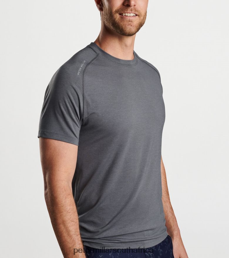 Grey Men Peter Millar Aurora Performance T-Shirt Apparel B62P4F804