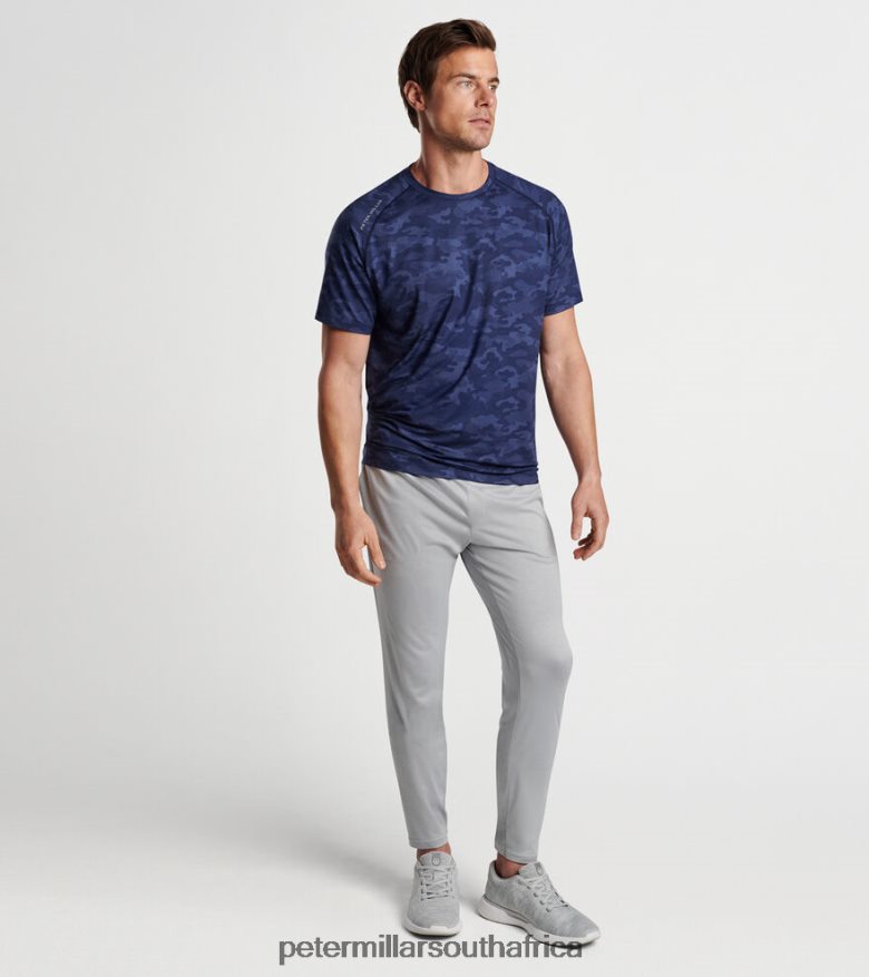 Navy Men Peter Millar Aurora Camo Performance T-Shirt Apparel B62P4F827