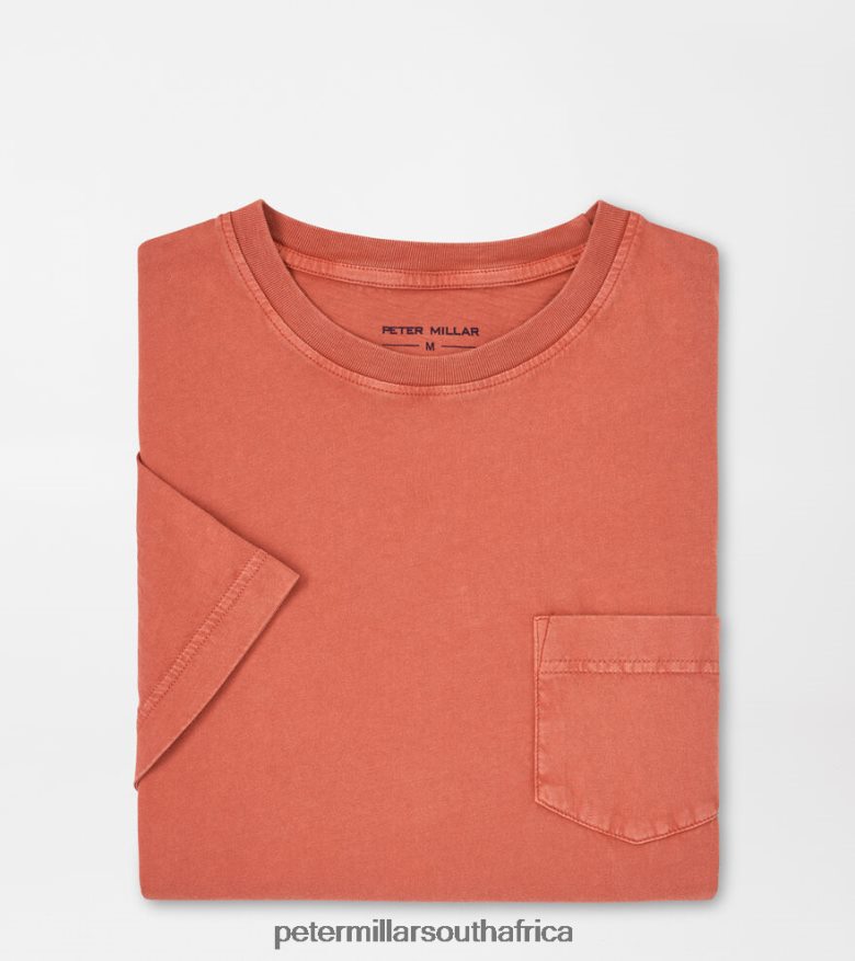 Red Men Peter Millar Lava Wash Pocket Tee Apparel B62P4F819
