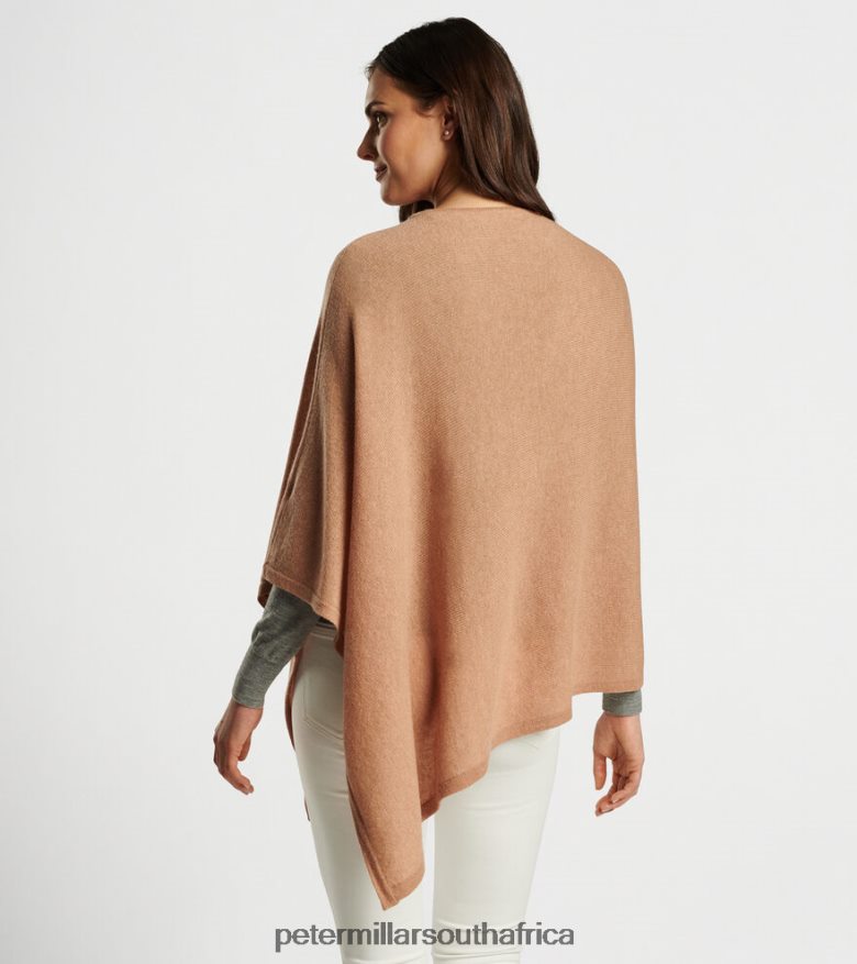 Camel Women Peter Millar The Essential Cashmere Poncho Accessories B62P4F82