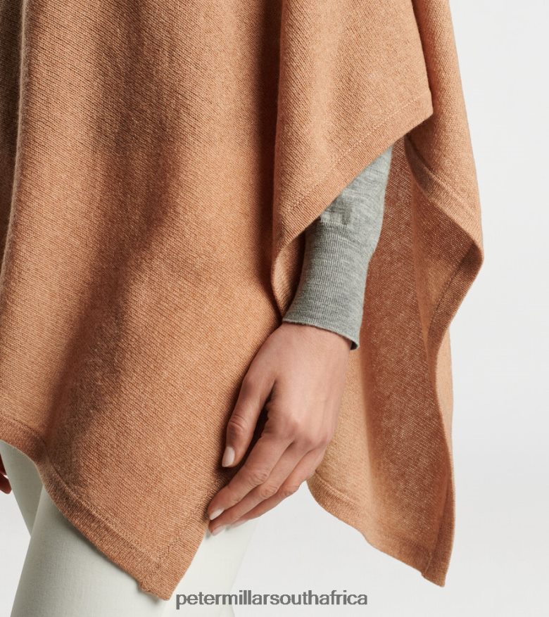 Camel Women Peter Millar The Essential Cashmere Poncho Accessories B62P4F82