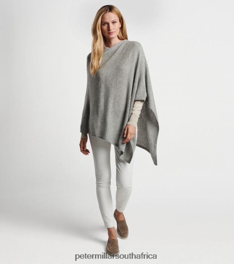 Gale Grey Women Peter Millar The Essential Cashmere Poncho Accessories B62P4F84