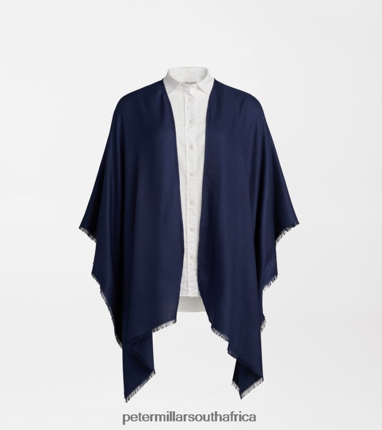 Navy Women Peter Millar Silk Cashmere Cape Accessories B62P4F225