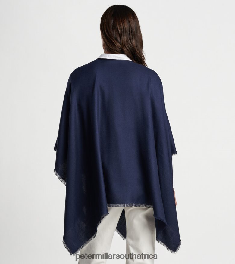Navy Women Peter Millar Silk Cashmere Cape Accessories B62P4F225